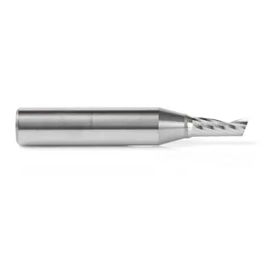 Amana 51483 Spiral O-Single Flute, Aluminum Cutting 5/16 D x 3/4 CH x 1/2 Shank x 3" Up-Cut Router