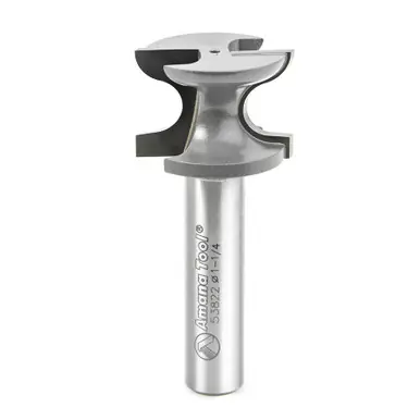 Amana 53822 Carbide Tipped Window Sill Edge 7/32 R x 1-1/4 D x 7/8 CH x 1/2" Shank Router Bit