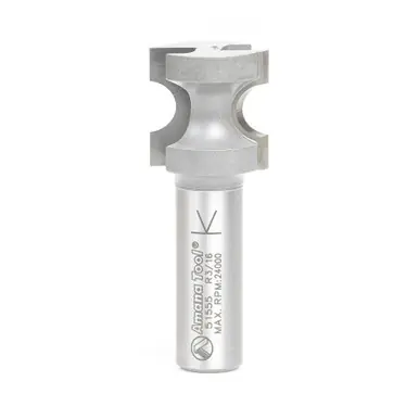 Amana 51555 Carbide Tipped Bullnose 3/16 Radius x 7/8 Dia x 7/8 Cut Height x 1/2" Shank Router Bit