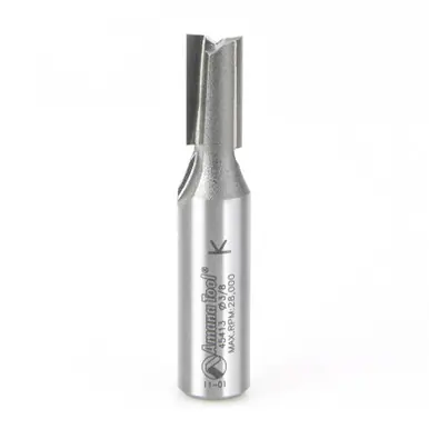 Amana 45413 Carbide Tipped Straight Plunge High Production 3/8 D x 3/4 CH x 1/2 Shank x 2-1/2"