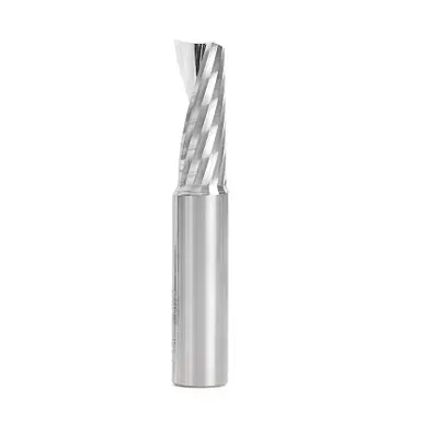 Amana 51645 CNC Spiral O-Single Flute, Plastic Cutting 1/2 D x 1-1/4 CH x 1/2 Shank x 3" Up-Cut
