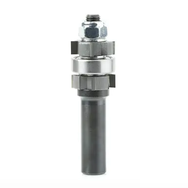 Amana 47412 Carbide Tipped Double Bevel Flush Trim Cutter Assembly 7/8 D x 1/4 CH x 1/2" Shank w/