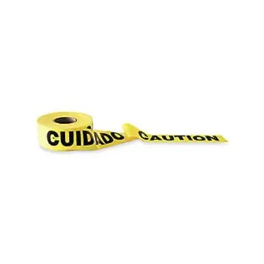 CH Hanson 16102 300 ft. rolls Caution / Cuidado (Bilingual) - 2 mil