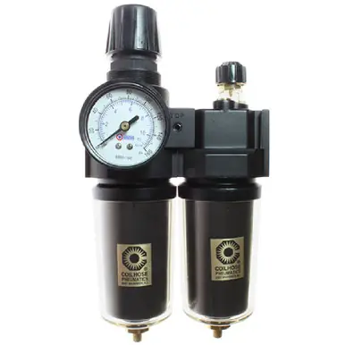 Coilhose 27FCL3-GHS 3/8" Filter/Regulator+Lubricator, AutoDrain, 0-250psi