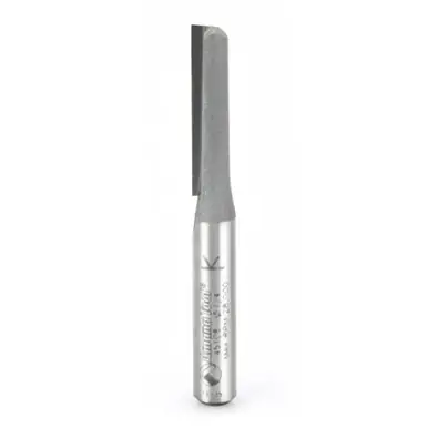 Amana 45108 Carbide Tipped Straight Plunge Single Flute High Production 1/4 D x 1" CH x 1/4 Shank