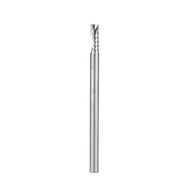 Amana 51636 Metric CNC Spiral O-Single Flute, Plastic Cutting 4 D x 12 CH x 4 Shank x 64mm Long
