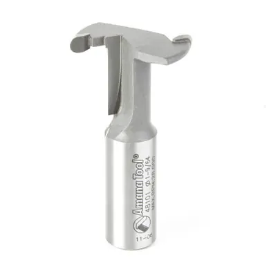Amana 48101 Carbide Tipped Amerock Hinge 1-1/8 D x 21/32 CH x 1/2" Shank Router Bit