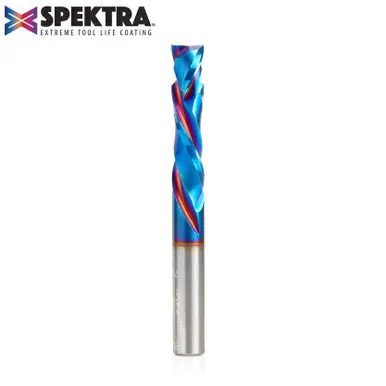 Amana 46179-K CNC Spektra Compression Spiral 3/8 D x 1-5/8 CH x 3/8 Shank x 3-1/2" 2 Flute Router