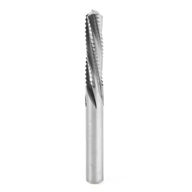 Amana 46133 Carbide Tipped Roughing Spiral, Multi-Flute 1/4 D x 1 CH x 1/4 Shank x 2-9/16" Router