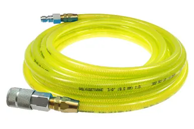 Coilhose PFE6100TY58C Flexeel Hose 3/8" x 100‘ 3/8" Industrial Coupler/Connector Yellow