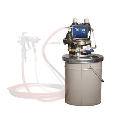 GRACO 233467 - Triton 1 1 Stainless Steel Pump Package, Pail Mount, with Suction Hose, Applicator