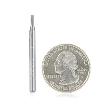 Amana 46480 Straight Plunge High Production 1/16 D x 3/16 CH x 1/8" Shank x 1-1/2" Router Bit