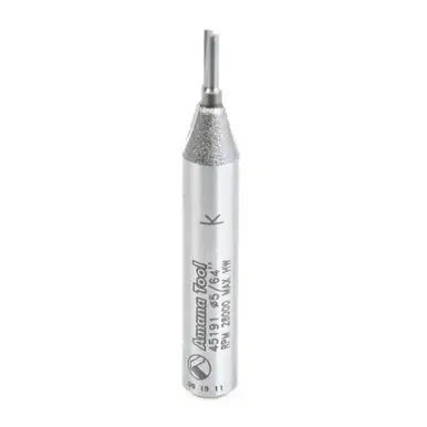 Amana 45191 Cutting Edge Straight Plunge High Production 5/16 D x 3/16 CH x 1/4 Shank x 1-3/4"