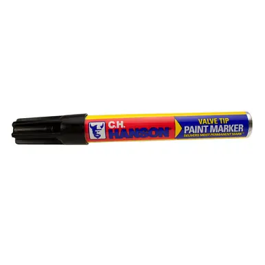 CH Hanson 10295 Black Paint Markers - 12 Count Box
