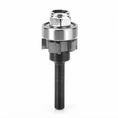 Amana 47400 Carbide Tipped 4 Wing Flush Trim Single Bevel Cutter Assembly 7/8 D x 1/4 CH x 1/4"