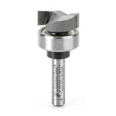 Amana 45464-S Carbide Tipped Dado Clean Out 3/4 D x 1/4 CH x 1/4" Shank w/ Upper Ball Bearing Router