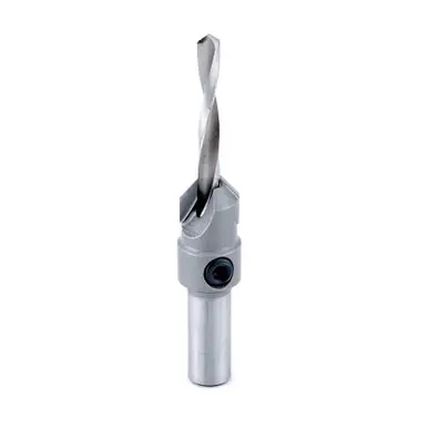 Amana 55211 Carbide Tipped Countersink 10 Screw 1/2 D x 3/16 Drill D x 3/8 Round Shank