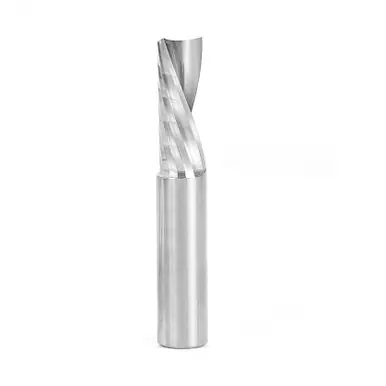 Amana 51529 CNC Spiral O-Single Flute, Plastic Cutting 1/2 D x 1-1/4 CH x 1/2 Shank x 3" Down-Cut