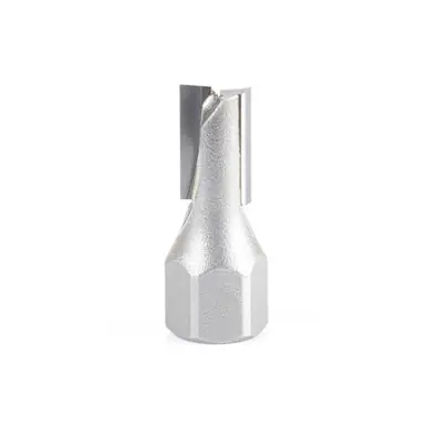 Amana 56274 Carbide Tipped Mortising Screw Cutter 3/8 Dia x 9/16" Cut Height x 1/4 - 28 Thread