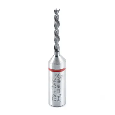 Amana 301032 Carbide Tipped Brad Point Boring Bit L/H 3.2mm D x 57mm Long x 10mm Shank