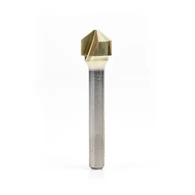 Amana 45781 ZrN Coated V-Groove 108 Deg. Folding for ACM Panels Like Alucobond, Dibond, 0.090 Tip