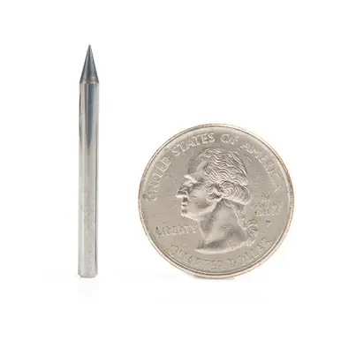 Amana 51719 Mini Spiral for Steel, Stainless Steel & Composites, AlTiN Coated 0.010 D x 0.030 CH x