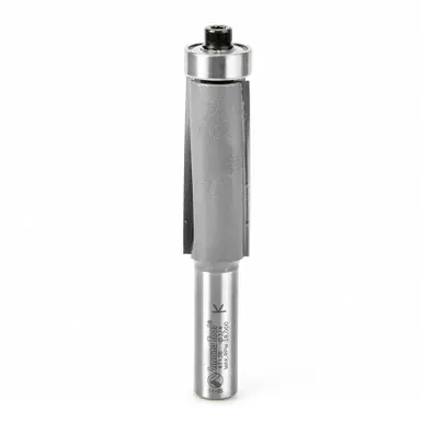 Amana 47138 Carbide Tipped DownShear SuperTrim Flush 3/4 D x 2" CH x 1/2 Shank w/ Lower Ball Bearing