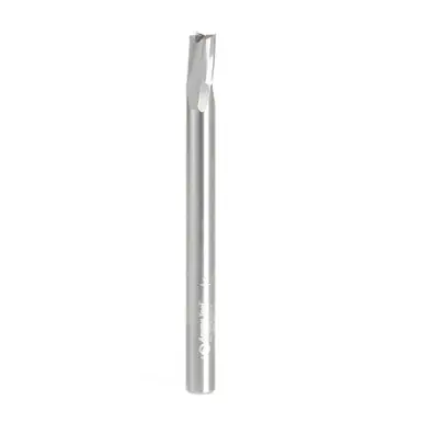 Amana 51630 Spiral Finisher 1/4 Dia x 3/8 Cut Height x 1/4 Shank x 3" Up-Cut Router Bit, Leaves an