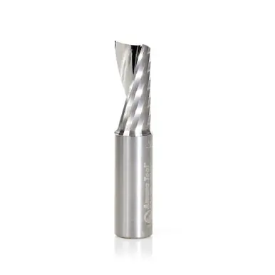 Amana 51379 Spiral O-Single Flute, Aluminum Cutting 1/2 D x 1-1/8 CH x 1/2 Shank x 2-1/2" Up-Cut