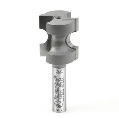 Amana 51544 Carbide Tipped Bullnose 5/32 R x 21/32 D x 3/4 CH x 1/4" Shank Router Bit