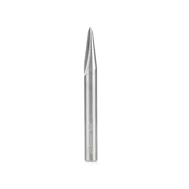 Amana 45628 V Groove Engraving 15 Deg x 1/4 D x 0.666 CH x 1/4 Shank x 2-1/2" Router Bit