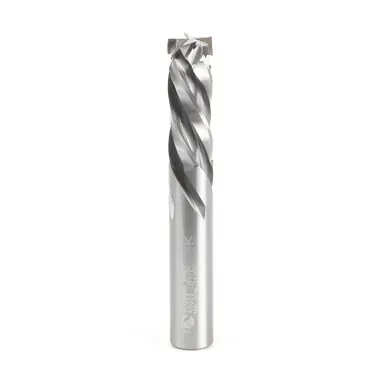 Amana 46028 Mortise Compression Spiral 1/2 D x 1-3/8 CH x 1/2 Shank x 3-1/2" 4 Flute Router Bit