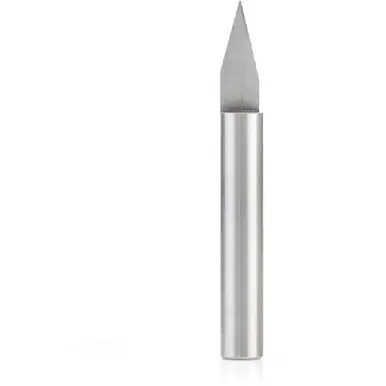 Amana 45621 30 Degree Engraving 0.035 Tip Width x 1/4 Shank x 2" Signmaking Router Bit