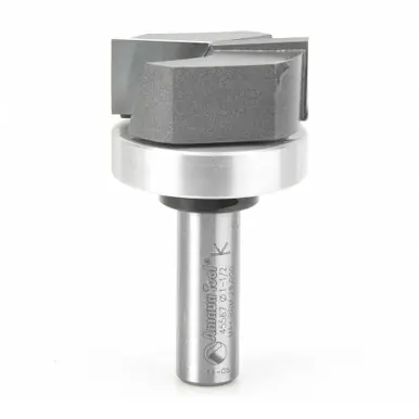 Amana 45567 Carbide Tipped Bottom Cleaning 1-1/2 D x 5/8 CH x 1/2" Shank w/ Upper Ball Bearing &