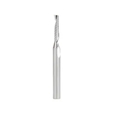 Amana 57319 Metric CNC Spiral O-Single Flute, Plastic Cutting 4 D x 20 CH x 6 Shank x 64mm Long