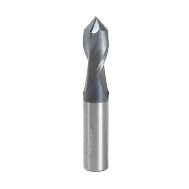 Amana 51656 CNC 90 Deg‘V‘ Spiral w/ AlTiN Coating for Steel & Stainless Steel 1/2 D x 1 CH x 1/2