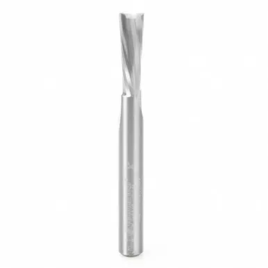 Amana 46349 CNC Spiral Plunge for Solid Wood 1/4 D x 3/4 CH x 1/4 Shank x 2-1/2" Down-Cut Router Bit