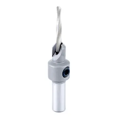 Amana 55203 Carbide Tipped Countersink 6 Screw 5/16 D x 1/8 Drill D x 5/16 Round Shank