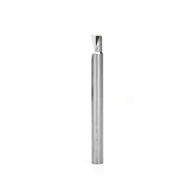 Amana 57304 Metric Spiral O-Single Flute, Aluminum Cutting 6 D x 8 CH x 6 Shank x 64mm Long Up-Cut