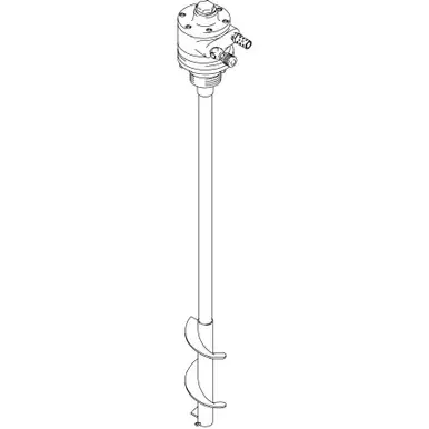 GRACO 224854 - Twistork Helix Agitator, Reversible, Non-Siphon, Air-Driven, 1-1/2 HP, 37-1/4" Long,