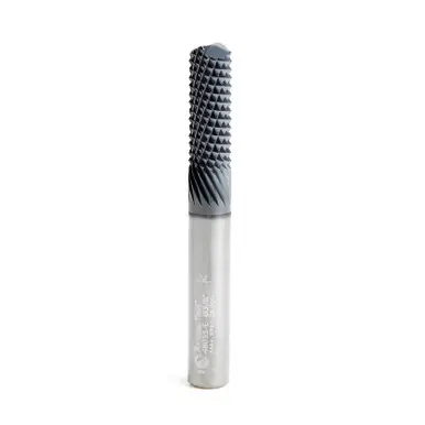 Amana 48055-E High Performance End Mill 3/8 D x 1 CH x 3/8 Shank x 3" Fiberglass and Composite