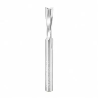 Amana 46313 Solid Carbide Slow Spiral O Flute Acrylic Cutting 1/4 Dia x 3/4 x 1/4 Inch Shank Up-Cut