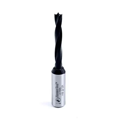 Amana 217005 Ditec Dowel Drill Boring Bit R/H 5mm D x 70mm Long x 10x25mm Shank