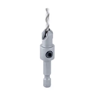 Amana 55266 Carbide Tipped Countersink 3/8 D x 49 Deg x 1/4 Quick Release Hex Shank for Wood Screw