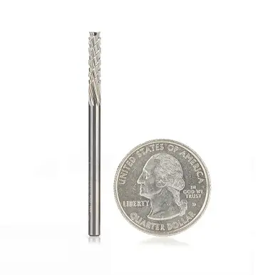 Amana 46260 Carbon Fiber Cutting Down-Cut 1/8 D x 1/2 CH x 1/8 Shank x 2" Router Bit