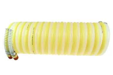 Coilhose Pneumatics N12Y-N12N-25B Twin Bonded Nylon Coil, 1/2" x 1/2" x 25‘, 1/2" NPT Swivel