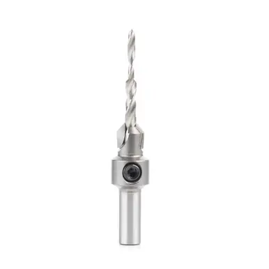 Amana 55122 Carbide Tipped Countersink w/ Slow Spiral Stepped Drill 25/64 D x 5/32 Drill D x 5/16