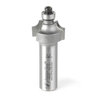 Amana 49602 Carbide Tipped Beading 3/16 R x 7/8 D x 1/2 CH x 1/2" Shank Router Bit