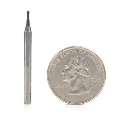 Amana 51746 Mini Spiral for Steel, Stainless Steel & Composites, AlTiN Coated 0.0225 Radius x 0.045