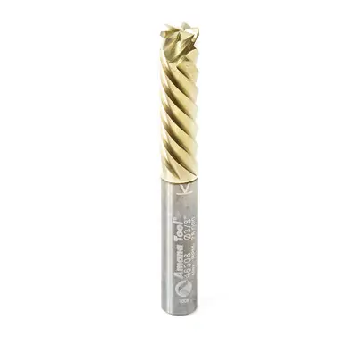 Amana 46308 ZrN Coated Honeycomb Cardboard Cutting 3/8 D x 1-1/4 CH x 3/8 Shank x 3" , 6-Flute